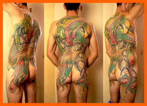 London Blue Lady Tattoo , Japanese body suit