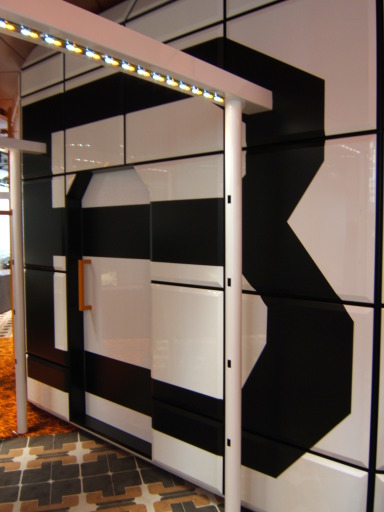 Matt black Vinyl B applied to changing room in a ladies clothes store