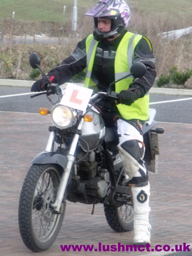 Pupil under motorcycle Lush training