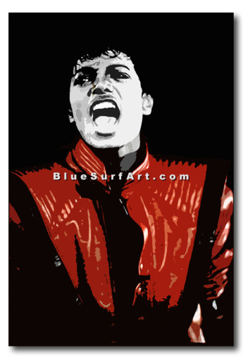 Michael Jackson HUGE POP ART OIL PAINTING ON CANVAS