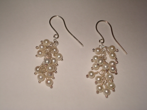 Beautiful freshwater pearl earrings