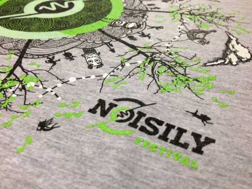Printed T-shirts for Noisily Festival 2014
