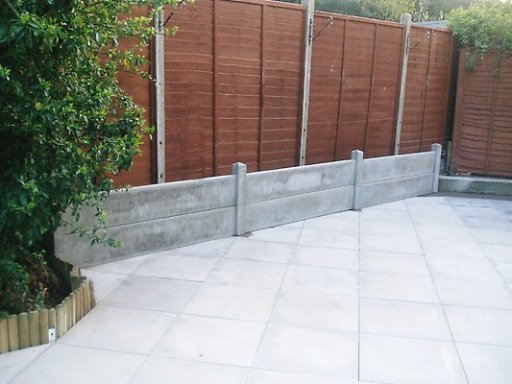 New patio and fencing