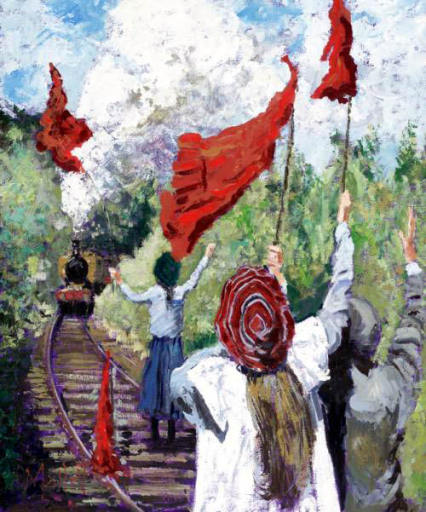 Saved by Red Petticoats by Timmy Mallett Canvas Edition 495.00