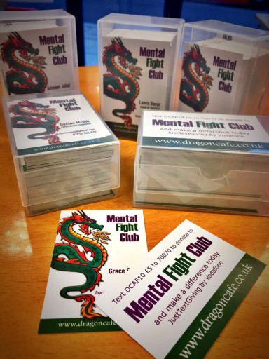 Business cards for the Dragon Cafe