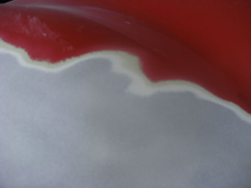 Car Body-covered in filler- partially blasted with the harsher media.