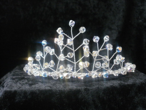 handmade Swarovski crystal tiara