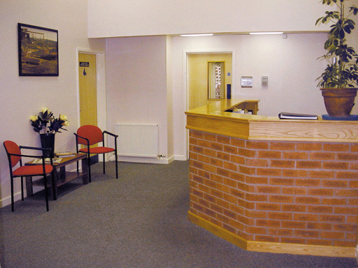 Professional reception area