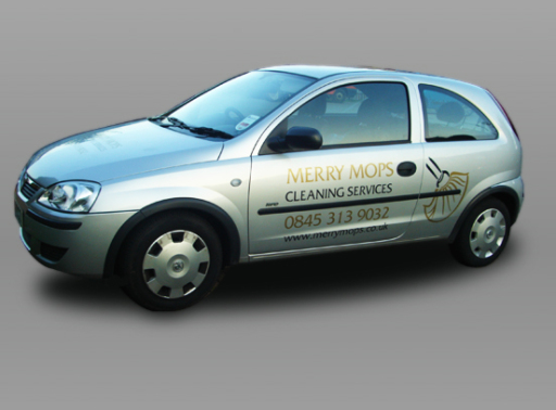 Our uniformed staff arrive in a company vehicle