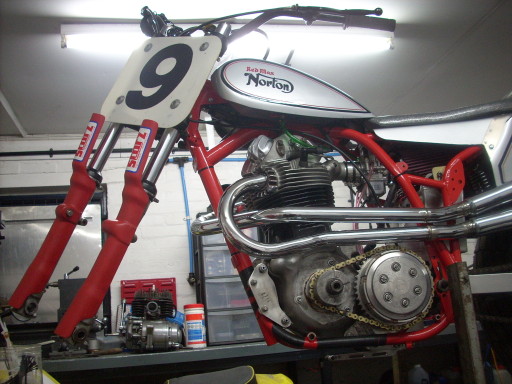 Norton Flattracker on the bench !