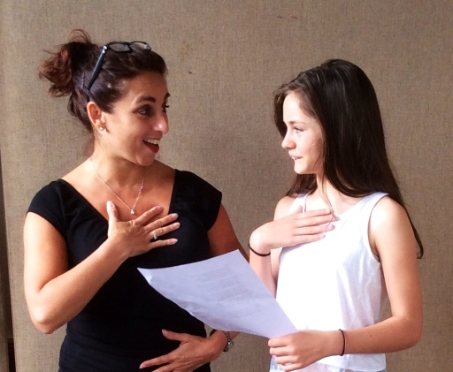 A lesson with one of my younger pupils.
