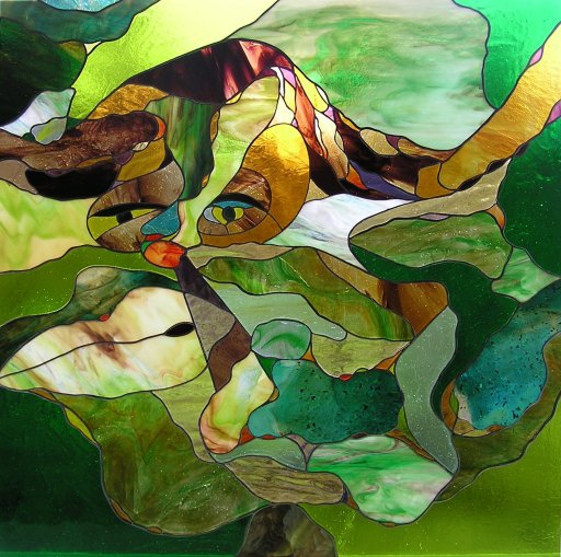 Stained Glass Window called 'Breathe Out'