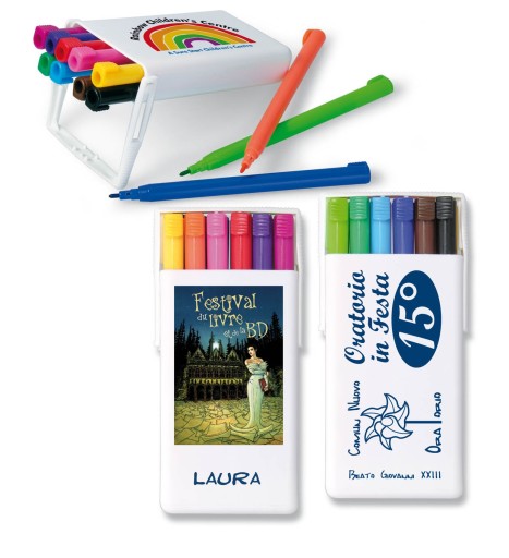12 felt pens, no caps to lose, chew or leave off, easy use for those with disabilities