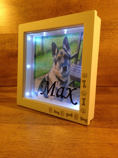 Light up box frame