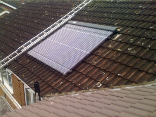 Solar hot water panel