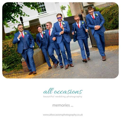 Groomsmen on their way to the ceremony in Southampton