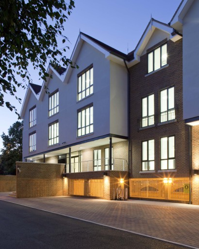 Dusk at Riverbridge House, Leatherhead