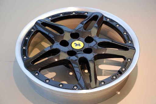 Carbon Dipped Ferrari Wheel (Hydro Dip / Aqua Graphics)
