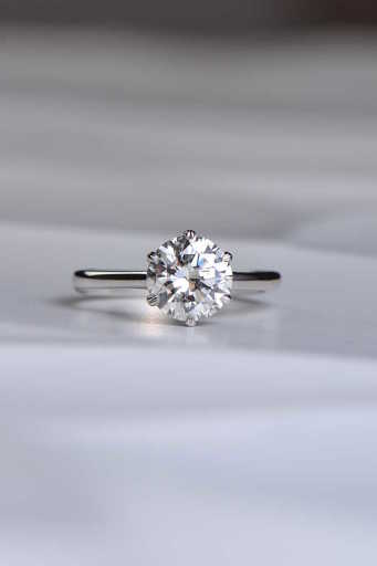 two carat diamond engagement ring