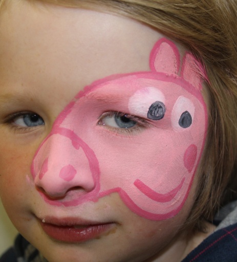 Face Paint - Cheeky Peppa Pig - CatzFaceArt