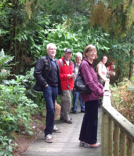 Branch Out club members visiting Heligan