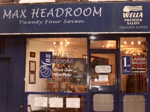 Max Headroom Hair Shop Front