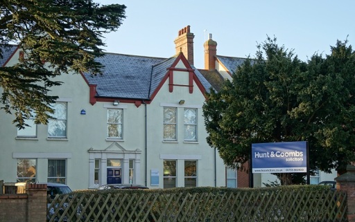 Entrance to Hunt &amp; Coombs Solicitors Peterborough