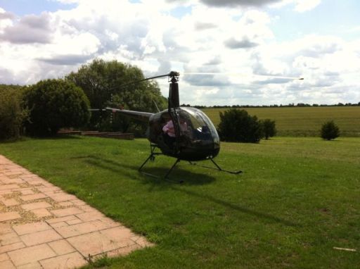 Learn to land a helicopter on the lawn.