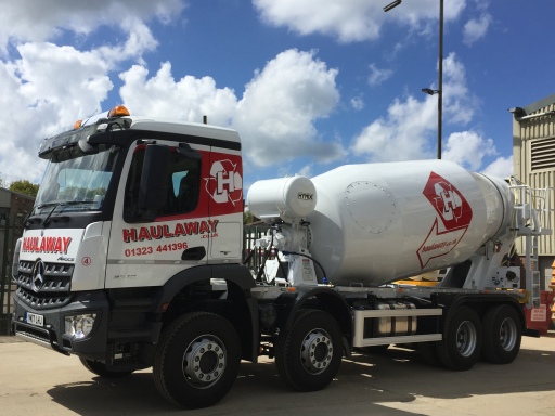Haulaway concrete mixer
