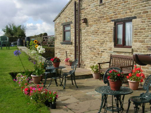 Cowclose Barn - enjoy relaxing on the patio
