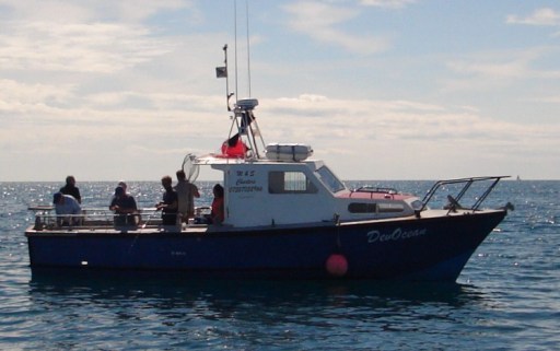 Out on the water.