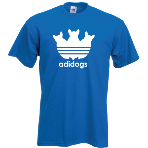 adidogs funny printed adidas parody t-shirt