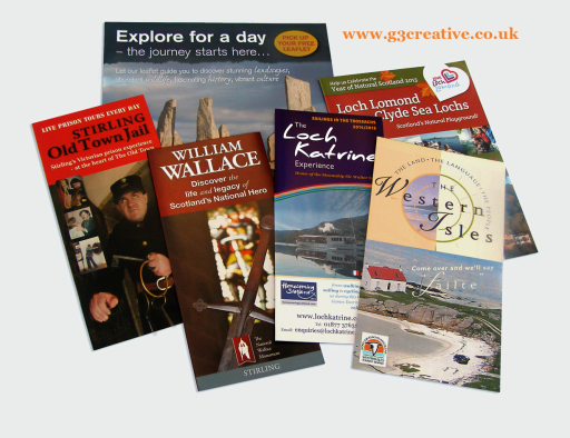 Tourism leaflet design by G3 Creative in Glasgow