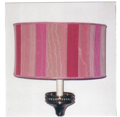 contemporary shade made in client's own fabric