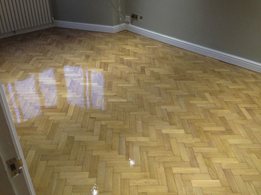 oak parquet floor sanding