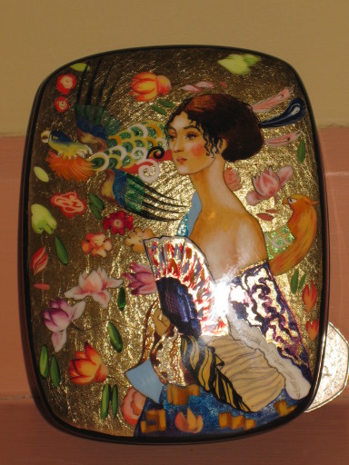 Hand painted trinket box