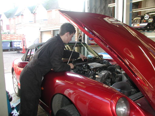 TVR Service at Techniques in Stotfold, Bedfordshir