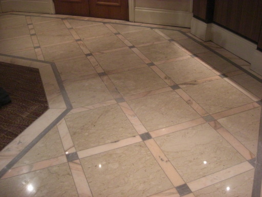 Marble floor after retoration