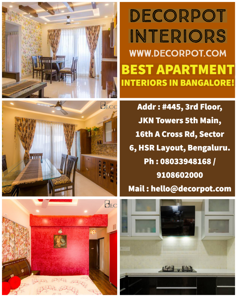 Decorpot #445, 3rd Floor, JKN Towers 5th Main, 16th A Cross Rd, Sector 6, HSR  Layout,, Bengaluru, Karnataka 560102, Bengaluru, Bengaluru, India, 560102