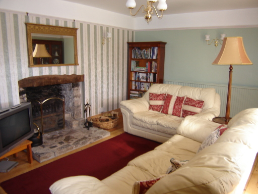 Sitting room with open fire