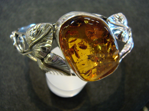 Fabulous Amber Bangle from Poland