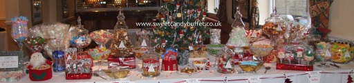 Christmas party sweets buffet table cart Sheffield