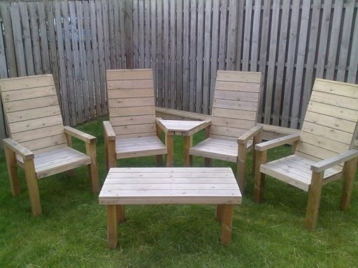 4-seater chair set