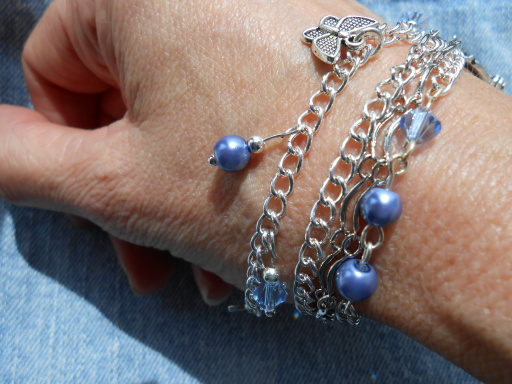 Blue Charm Bracelet
