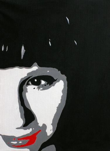 Hand painted pop art inspired portraits from photos