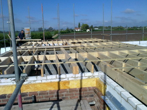 Floor joists in on new build