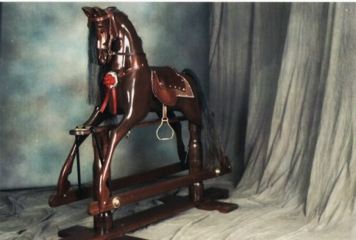 Rocking horse Large in polished mahgony