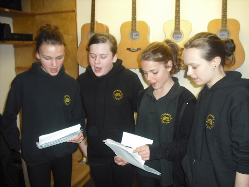 Performing an Adele song in singing class