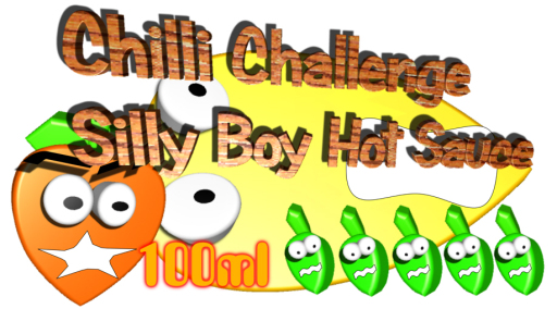 Our Silly Boy really HOT sauce.