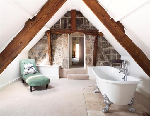 The master bathroom
